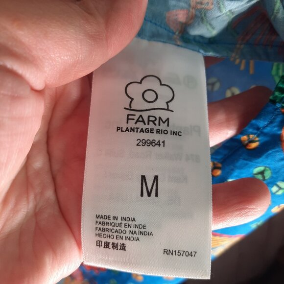 Farm Rio colorblock embroidered tropical tiered ruffle mini dress - Picture 10 of 13